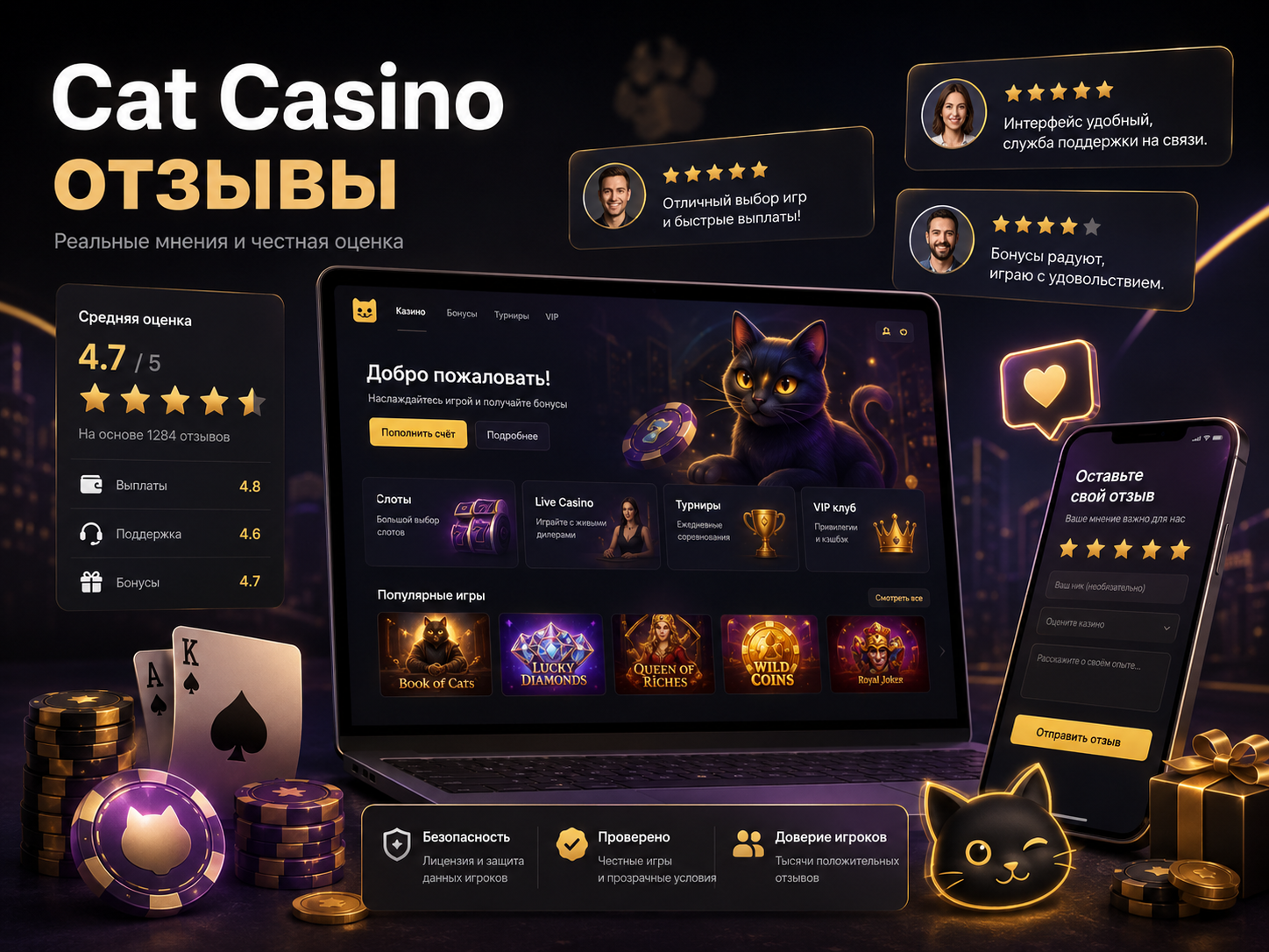 Cat Casino отзывы и реальные мнения пользователей